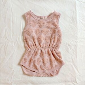 Rylee & Cru Pink Shell Romper